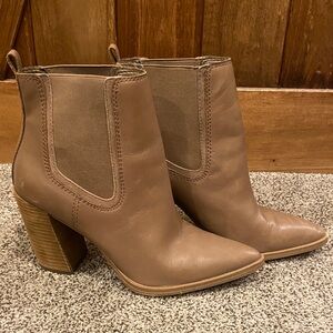 9 Vince Camuto leather pointed ankle booties